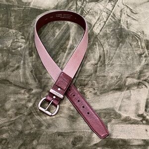 Carhartt Maroon Leather / webbing Belt with Metal Buckle